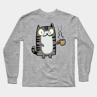 Cat with brew Long Sleeve T-Shirt